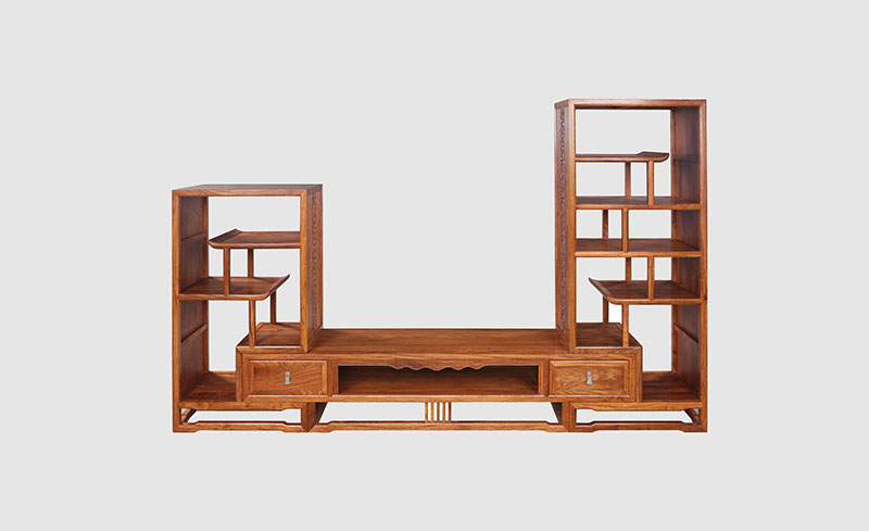 甘南中式装饰厅柜组合家具效果图